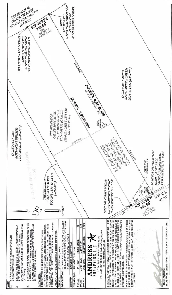 Tbd NW Cr 4010 Blooming Grove TX 76626