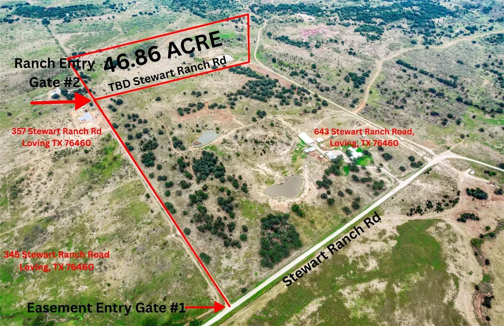 46.86 Acres Stewart Ranch Road Loving TX 76460
