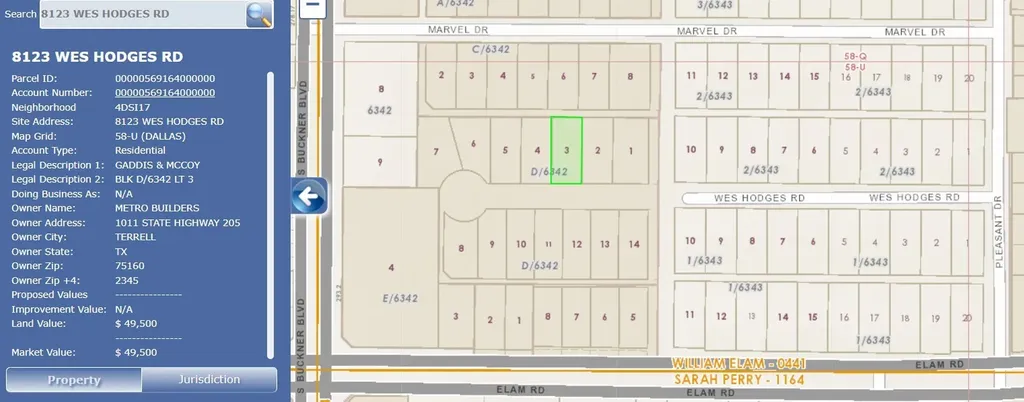 8123 Wes Hodges Road Dallas TX 75217