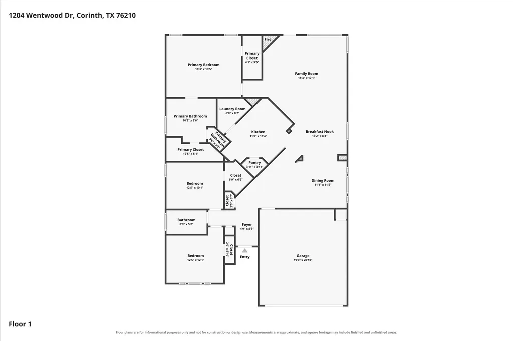 1204 Wentwood Drive Corinth TX 76210