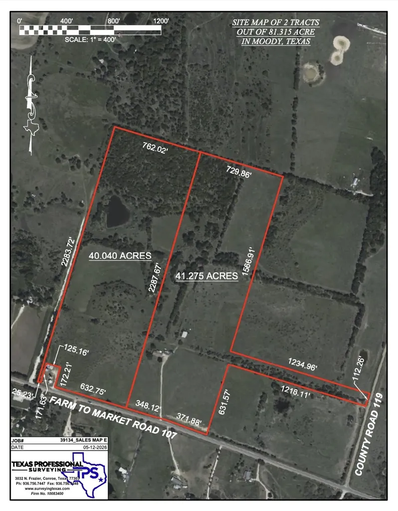40.040 Acres Of 8212 Eddy Gatesville Parkway Moody TX 76557