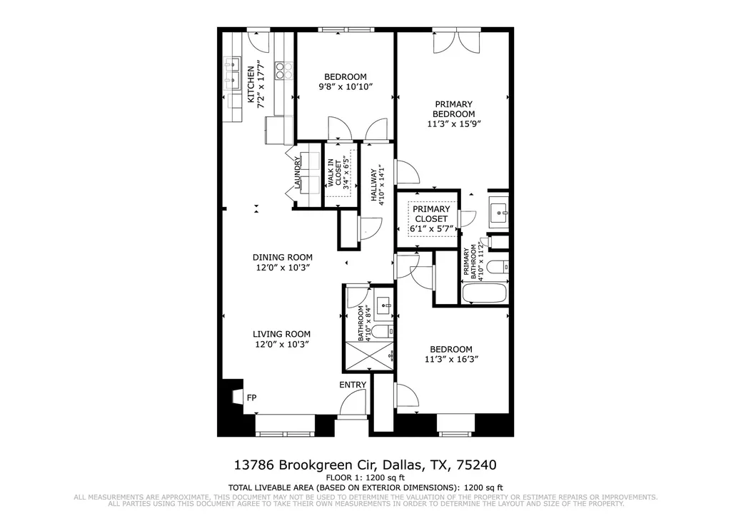 13786 Brookgreen Circle Dallas TX 75240