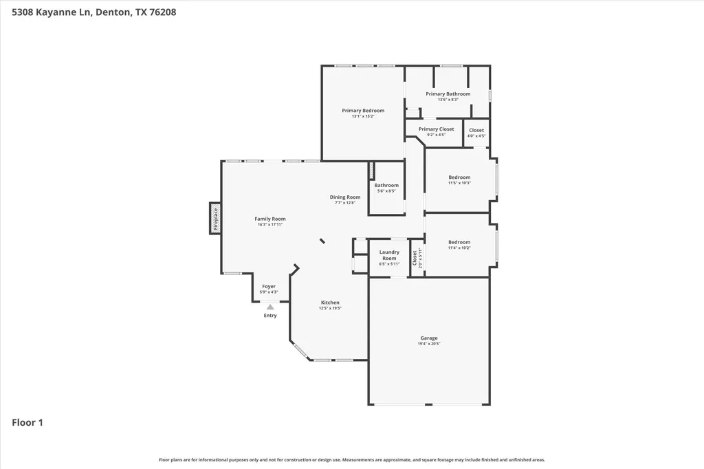 5308 Kayanne Lane Denton TX 76208