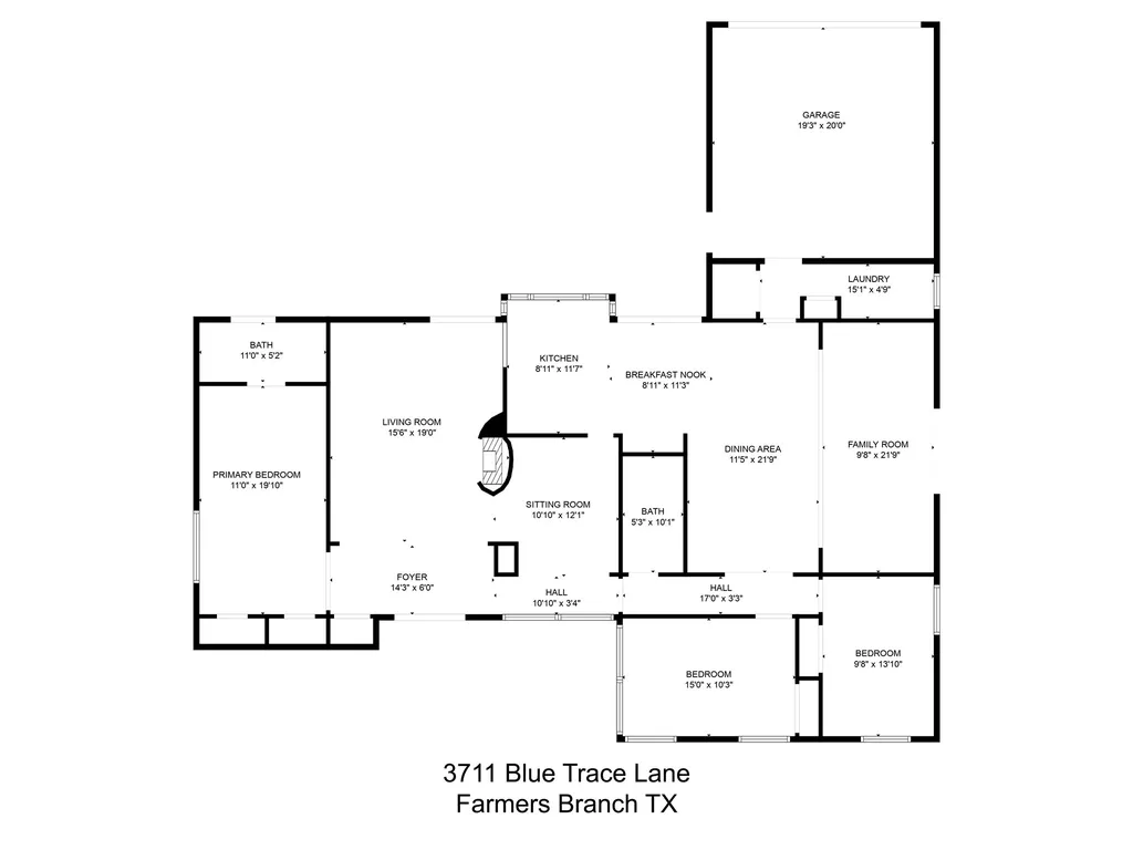 3711 Blue Trace Lane Farmers Branch TX 75244