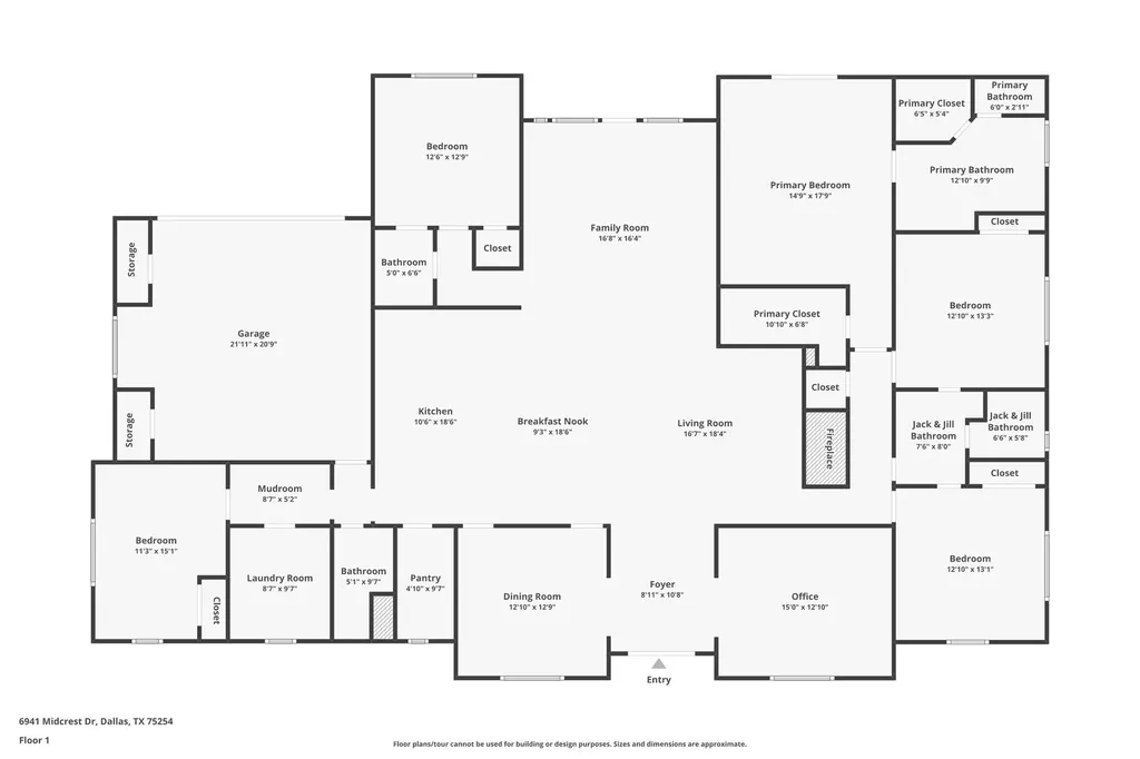 6941 Midcrest Drive Dallas TX 75254