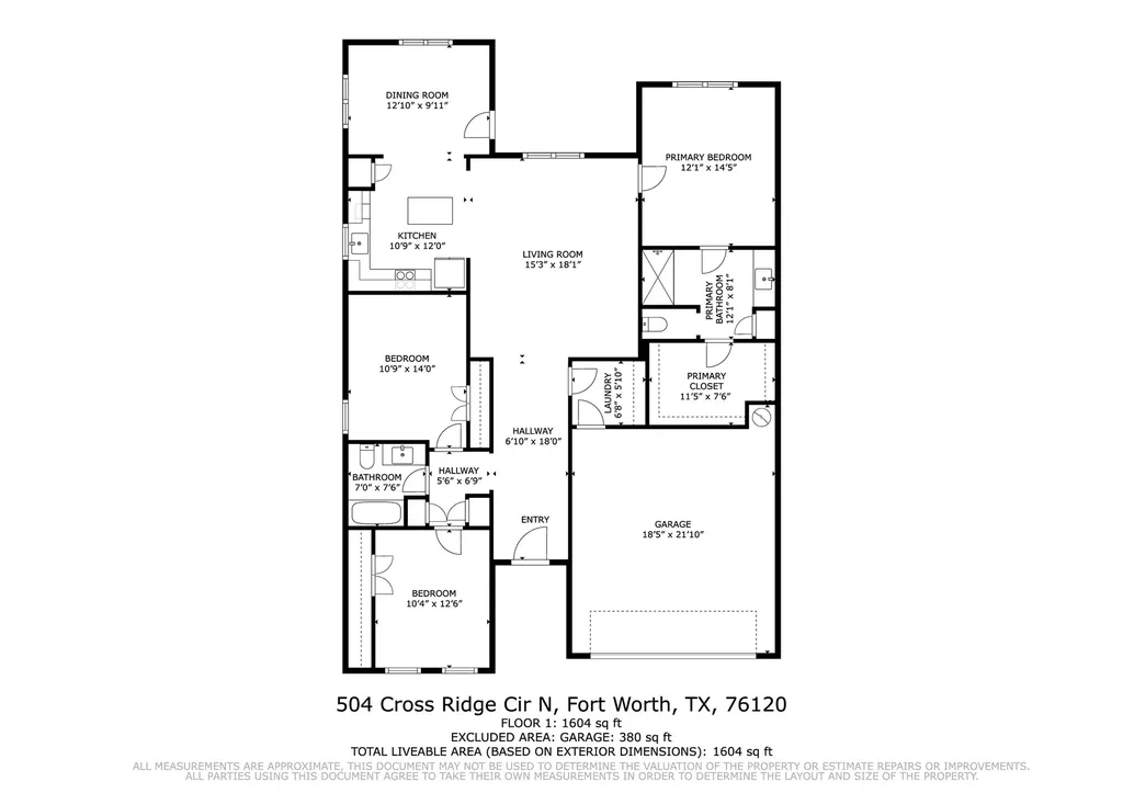 504 Cross Ridge Circle N Fort Worth TX 76120