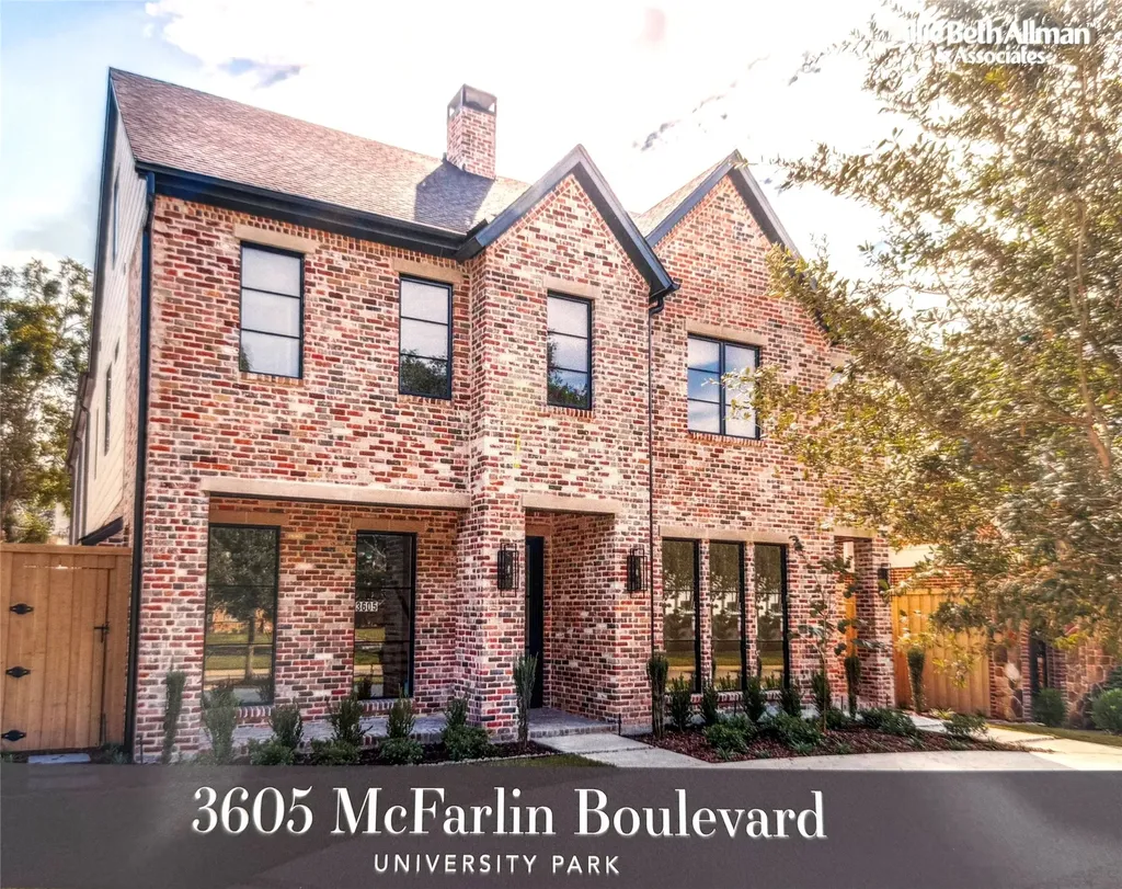 3605 Mcfarlin Boulevard University Park TX 75205