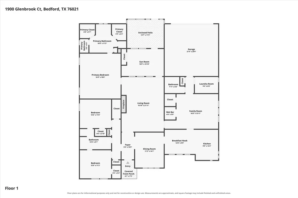 1900 Glenbrook Court Bedford TX 76021