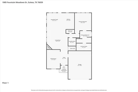 1905 Fountain Meadows Drive Euless TX 76039
