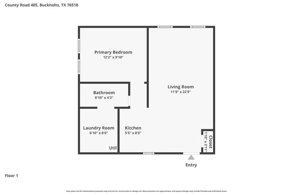 868 County Road 405 Buckholts TX 76518