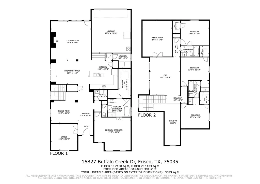 15827 Buffalo Creek Drive Frisco TX 75035