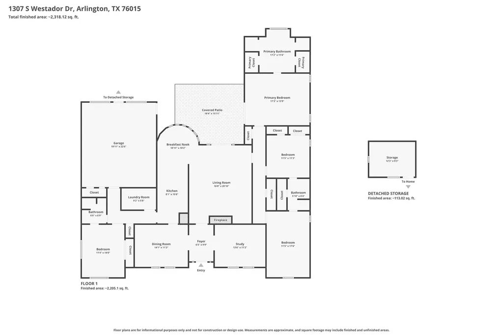 1307 S Westador Drive Arlington TX 76015