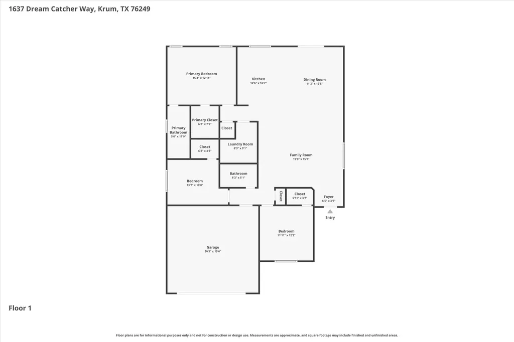 1637 Dream Catcher Way Krum TX 76249