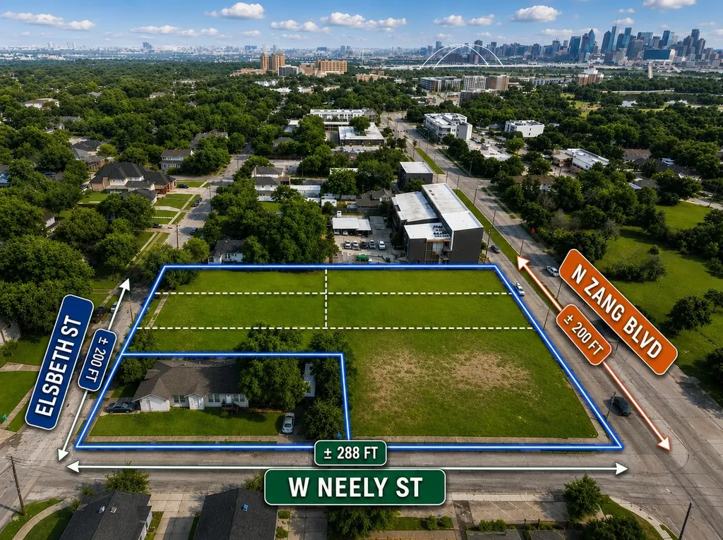 1.402 Acres North Zang Boulevard Dallas TX 75208