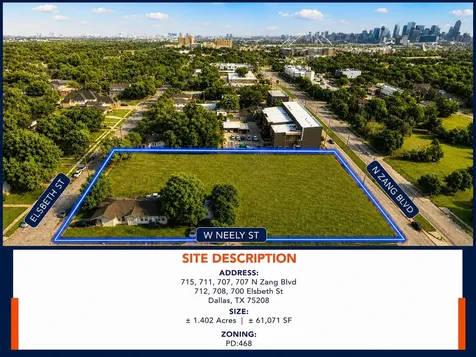 1.402 Acres North Zang Boulevard Dallas TX 75208