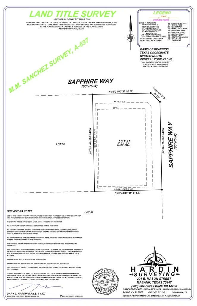 0 Sapphire Way Caney City TX 75148