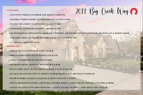 2011 Big Creek Way Missouri City TX 77459