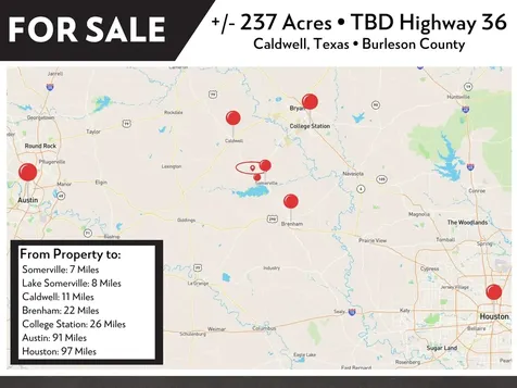TBD(+/-237.91 Ac) Hwy 36 S Caldwell TX 77836