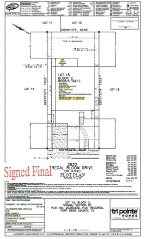 2622 Regal Bloom Drive Missouri City TX 77459