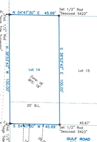 Lot 14 Gulf Road Crystal Beach TX 77650