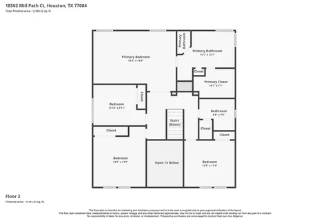 18502 Mill Path Court Houston TX 77084