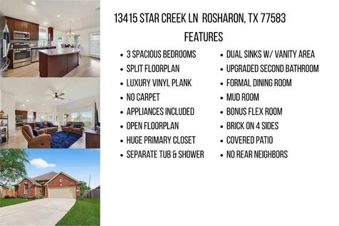 13415 Star Creek Lane Rosharon TX 77583