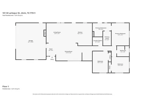 101 W Larkspur Drive Alvin TX 77511