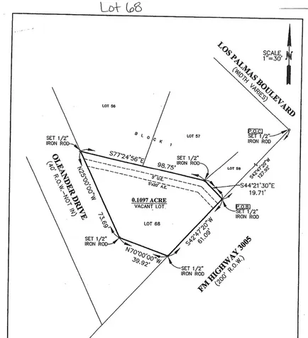 Lots 56-58,68 Las Palmas Galveston TX 77554