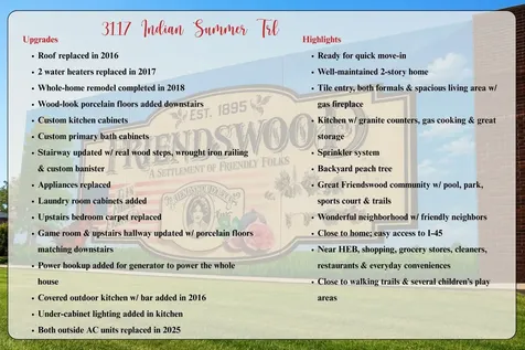3117 Indian Summer Trail Friendswood TX 77546