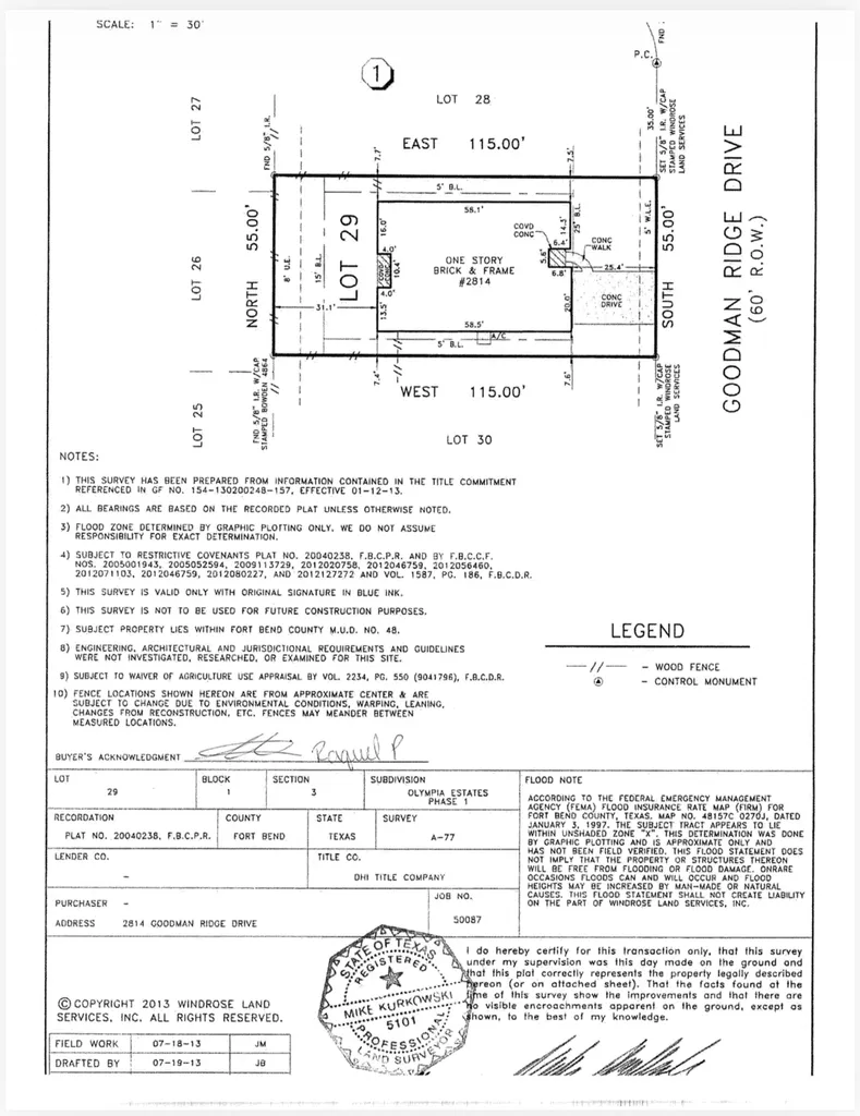 2814 Goodman Ridge Drive Missouri City TX 77459