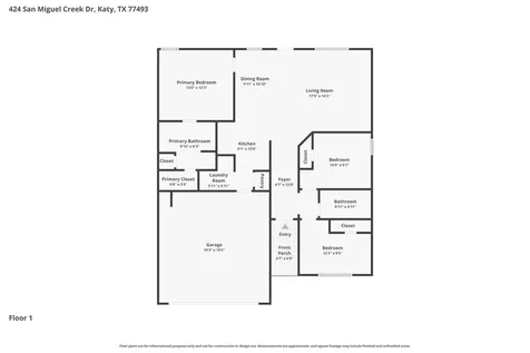 424 San Miguel Creek Drive Katy TX 77493