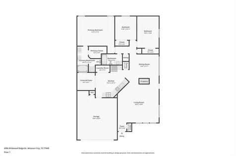 2006 Wildwood Ridge Drive Missouri City TX 77489