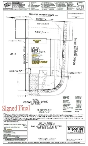 2723 Crown Ridge Drive Missouri City TX 77459