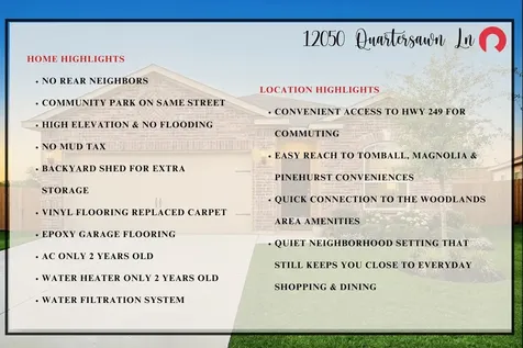 12050 Quartersawn Lane Pinehurst TX 77362