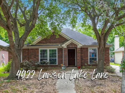 4922 Lawson Lake Lane Richmond TX 77407