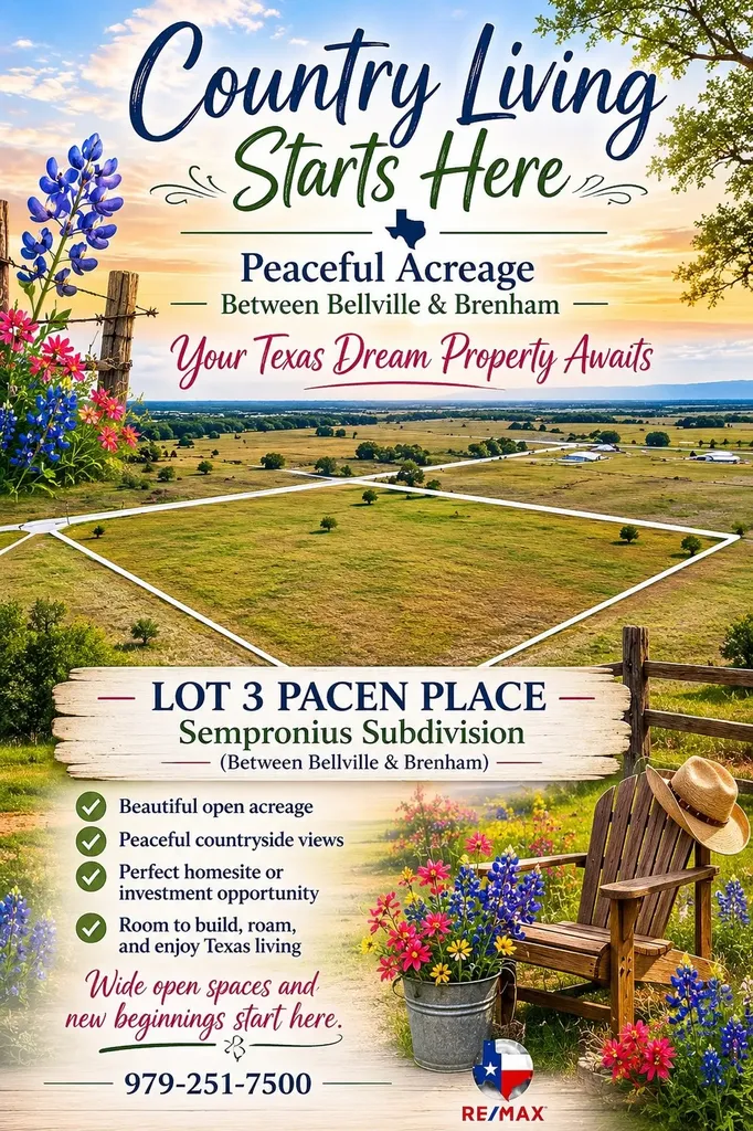 Lot 3 Pacen Place Chappell Hill TX 77426
