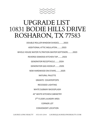 10831 Bodie Hills Drive Rosharon TX 77583