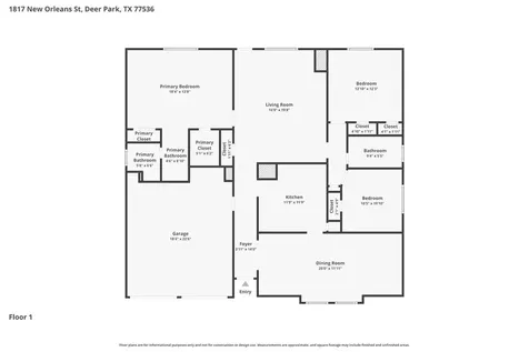 1817 New Orleans Street Deer Park TX 77536