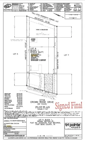 2718 Crown Ridge Drive Missouri City TX 77459