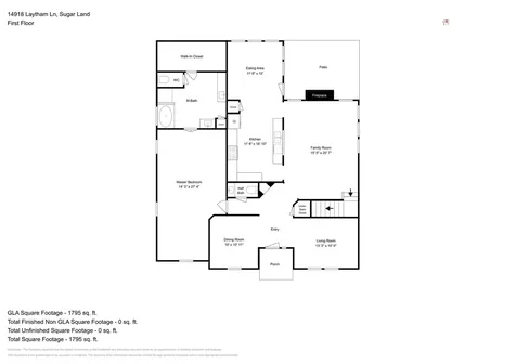 14918 Laytham Lane Sugar Land TX 77498