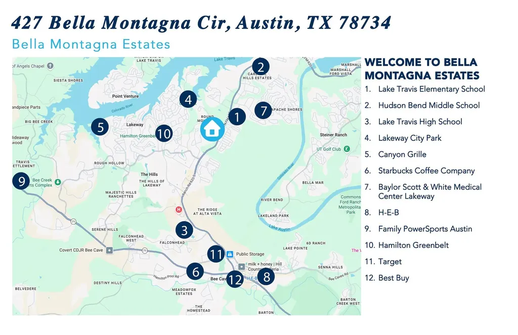 427 Bella Montagna Circle Austin TX 78734