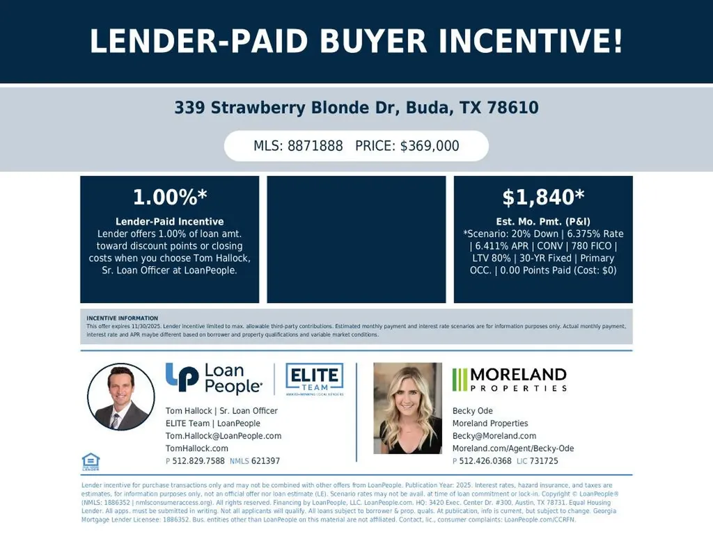 339 Strawberry Blonde Drive Buda TX 78610