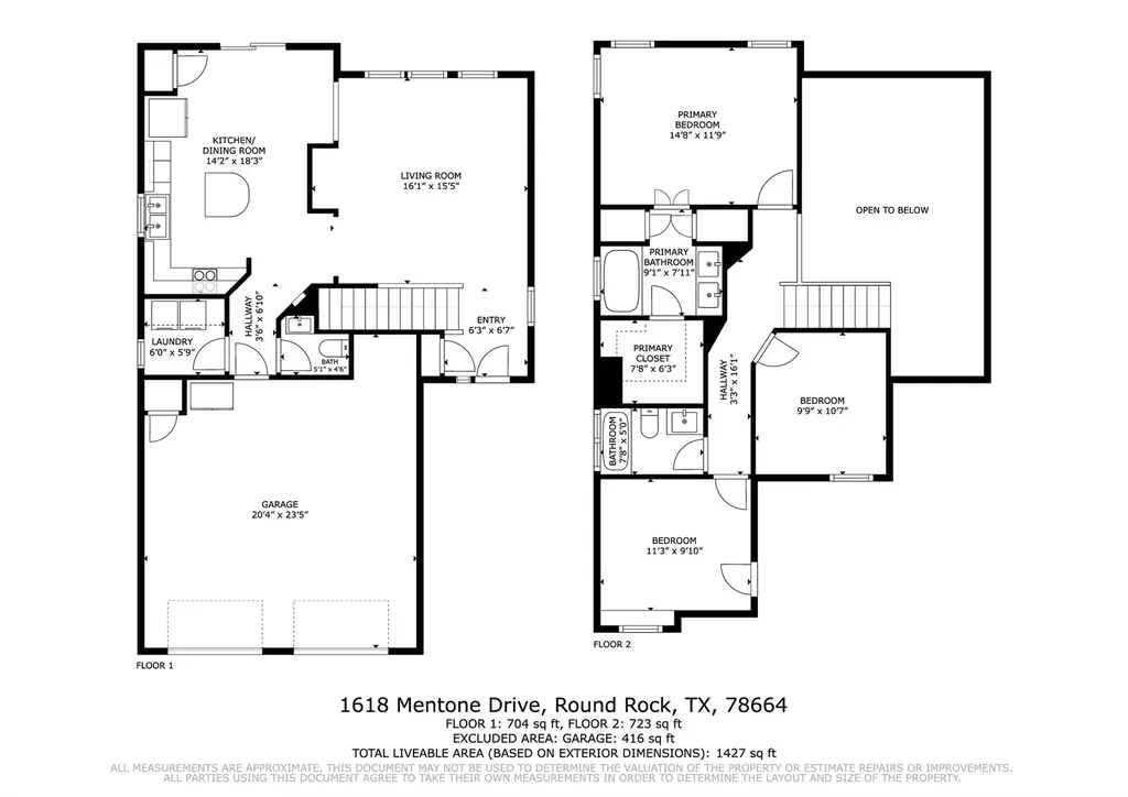 1618 Mentone Drive Round Rock TX 78664