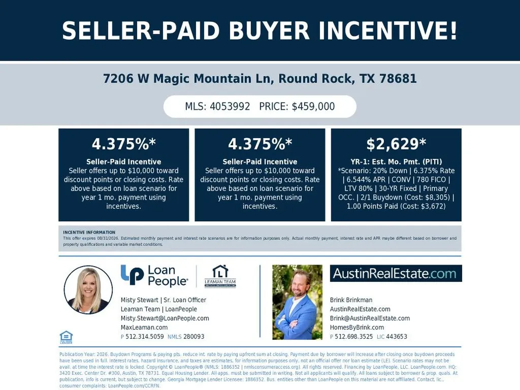 7206 W Magic Mountain Lane Round Rock TX 78681