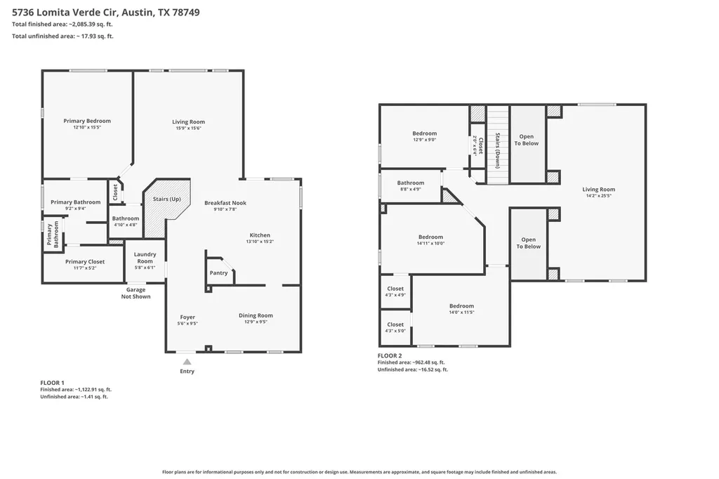 5736 Lomita Verde Circle Austin TX 78749