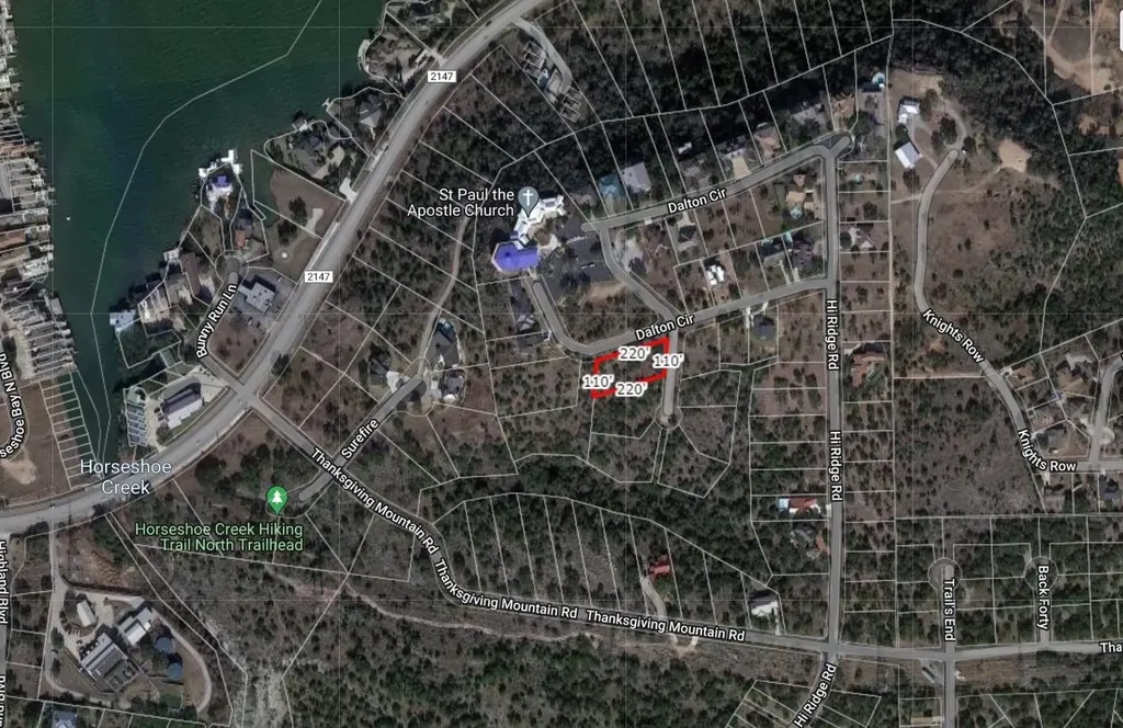 Lt 41130 Dalton Circle Horseshoe Bay TX 78657