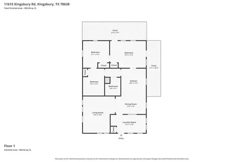 11615 Kingsbury Road Kingsbury TX 78638