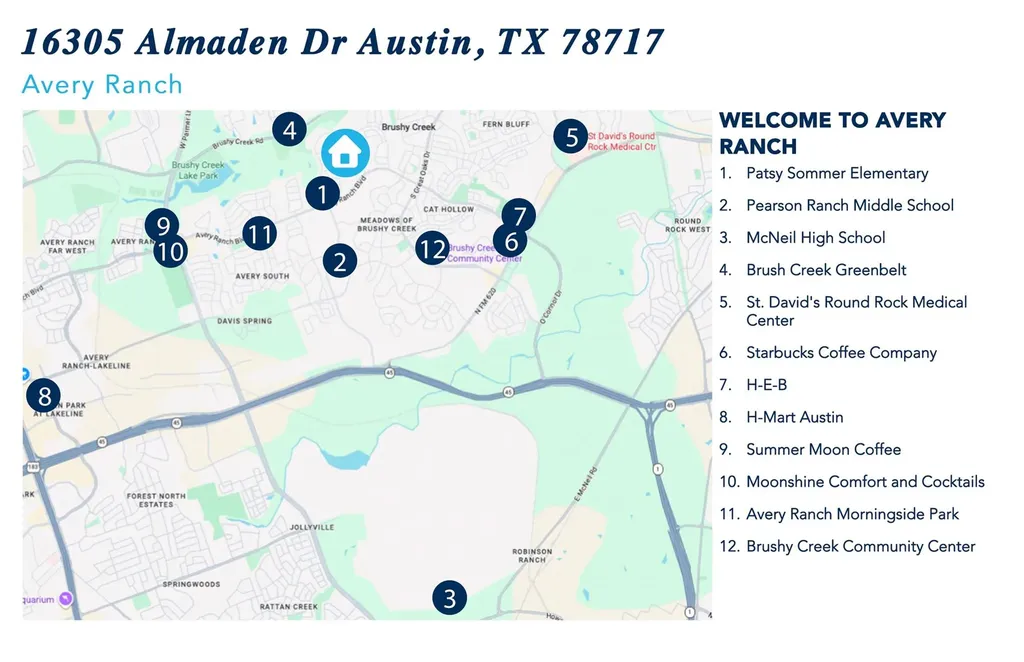 16305 Almaden Drive Austin TX 78717