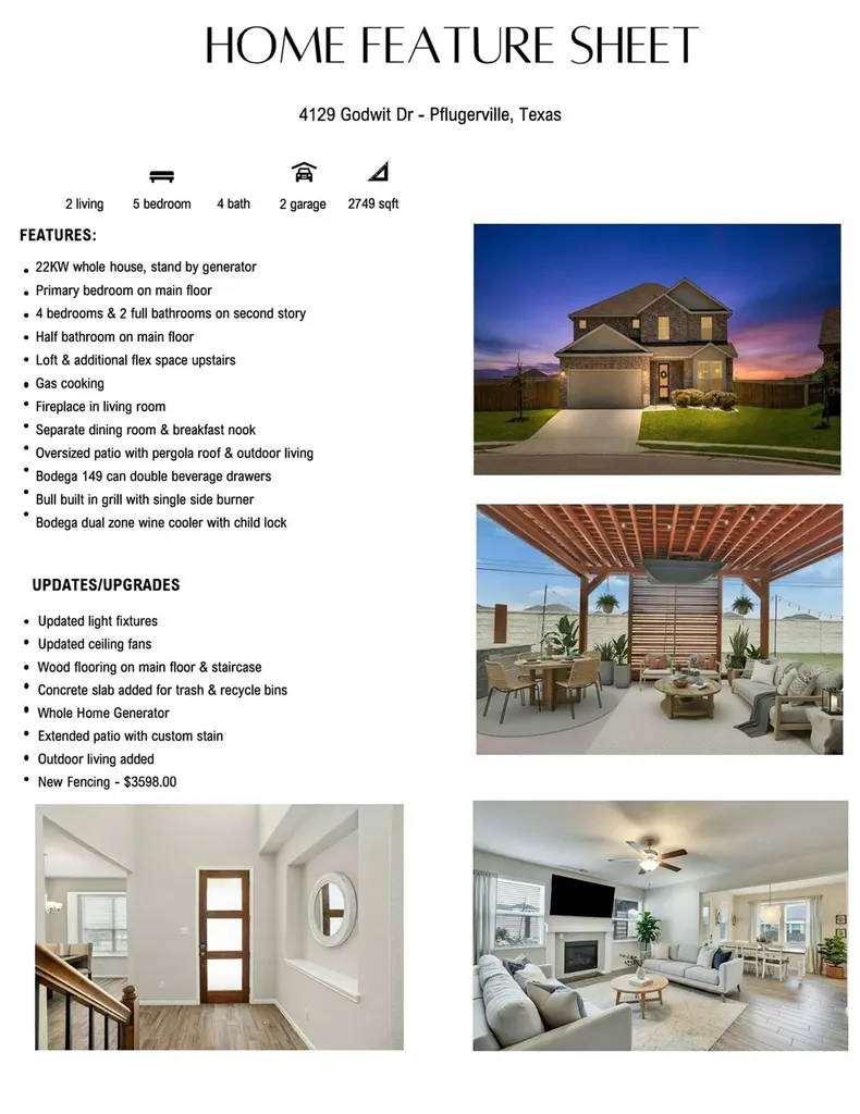4129 Godwit Drive Pflugerville TX 78660