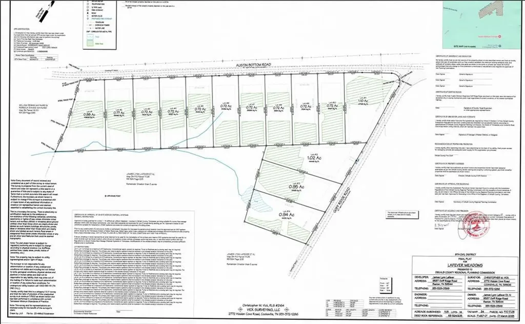 Lot 7 Austin Bottom Road Baxter TN 38544